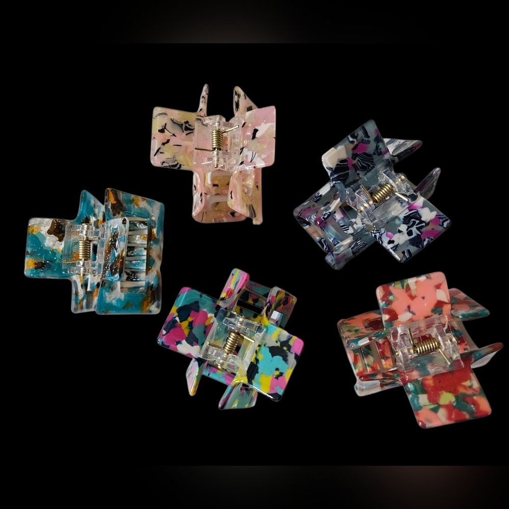 5 Claw Clips - Cute 2 Inch Size - Picture 2 of 3